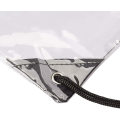 Saco de cordão de cordão de gola personalizada de backpack transparente